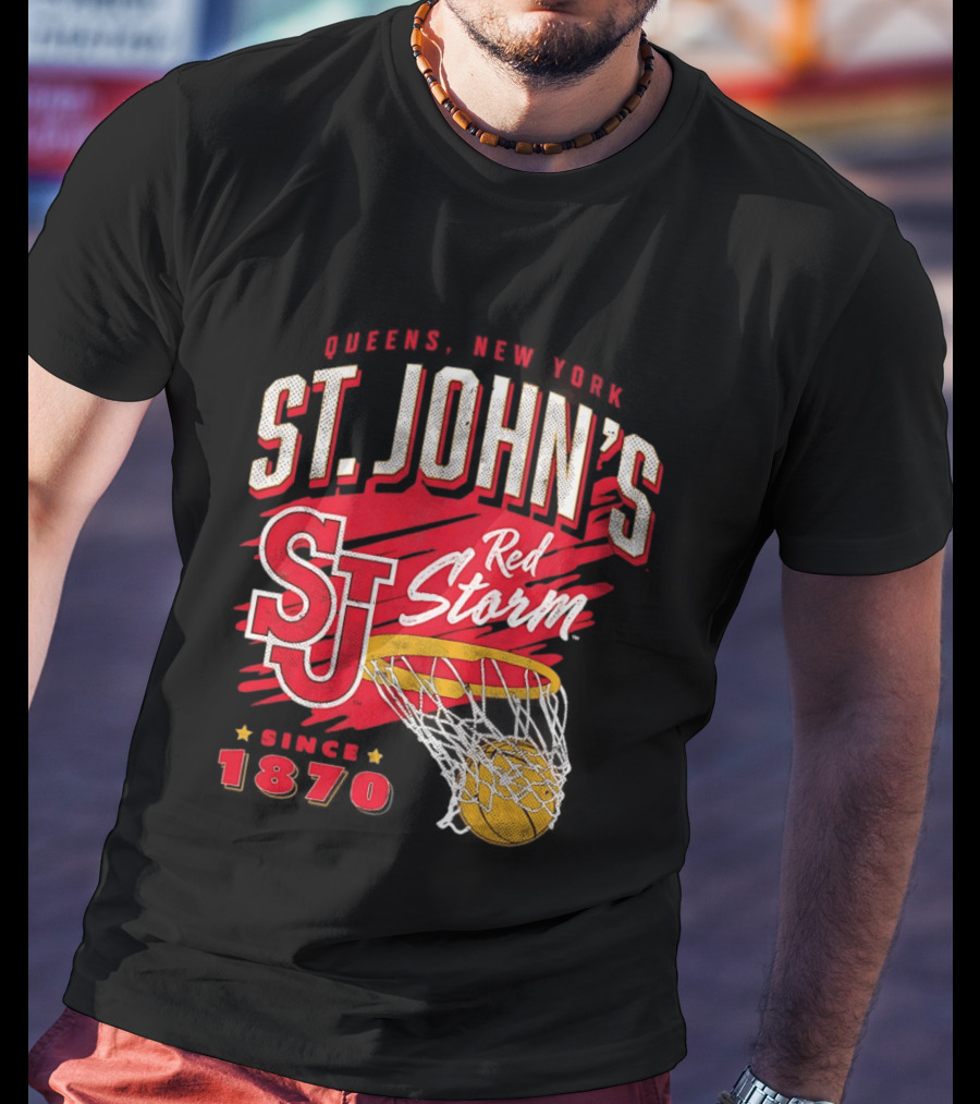 St John's Red Storm Basketball New York Since 1870 Queens T-Shirt
