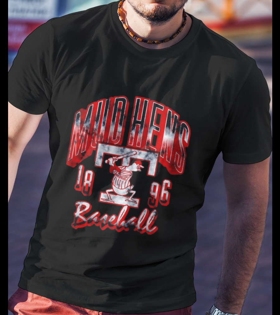 Toledo Mud Hens Baseball 1896 Retro Team Iconography T-Shirt