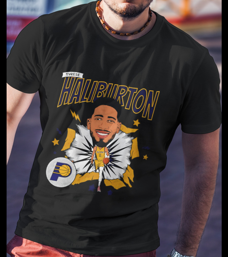 Haliburton Indiana Pacers Basketball Stars T-Shirt