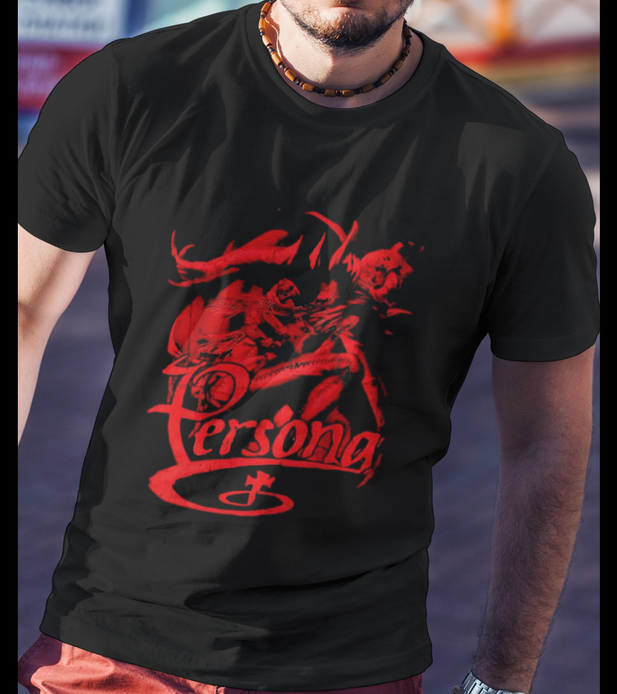Persona Arsene Protagonist Red Gothic Anime T-Shirt