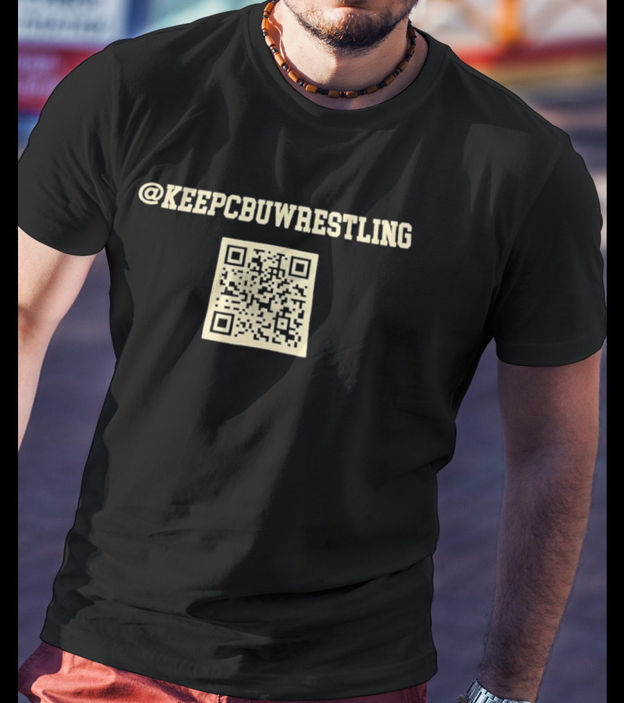 @KeepCBUWrestling QR Code T-Shirt