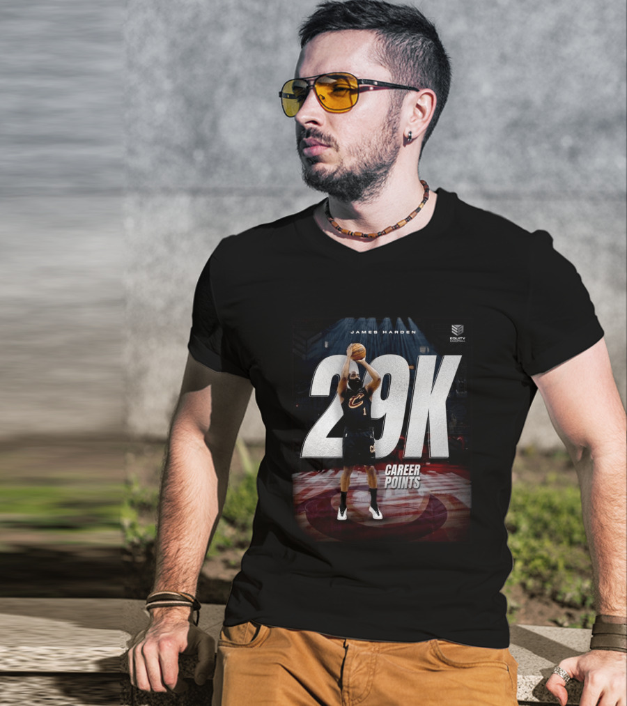 James Harden 29K Career Points NBA Milestone Celebration T-Shirt