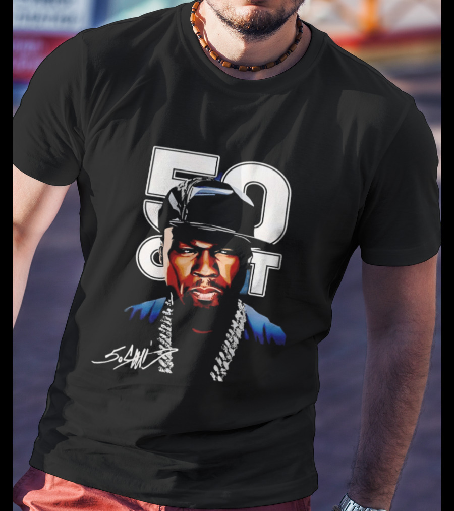 Curtis James Jackson III 50 Cent Signature Style Urban Fashion T-Shirt