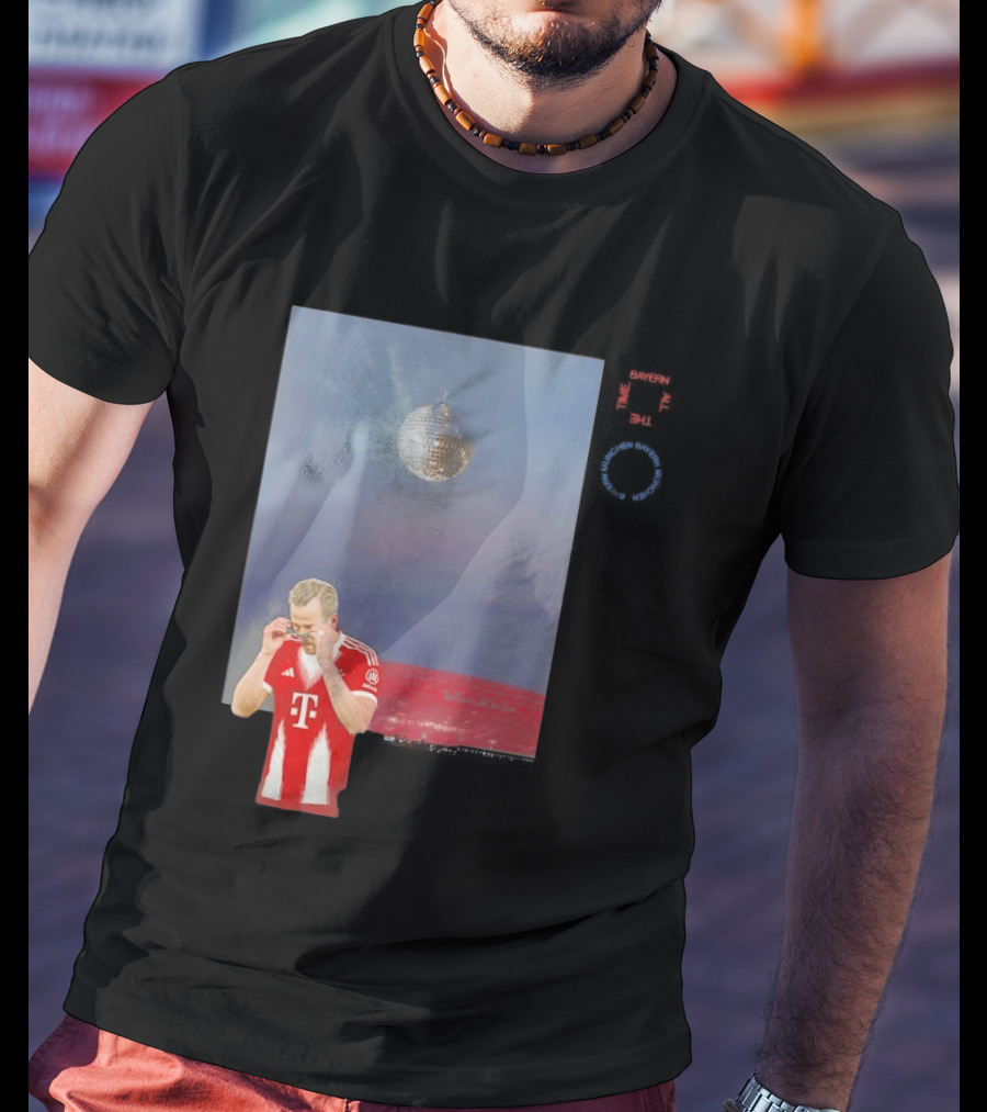 Harry Kane Bayern Munich Disco Ball Football T-Shirt