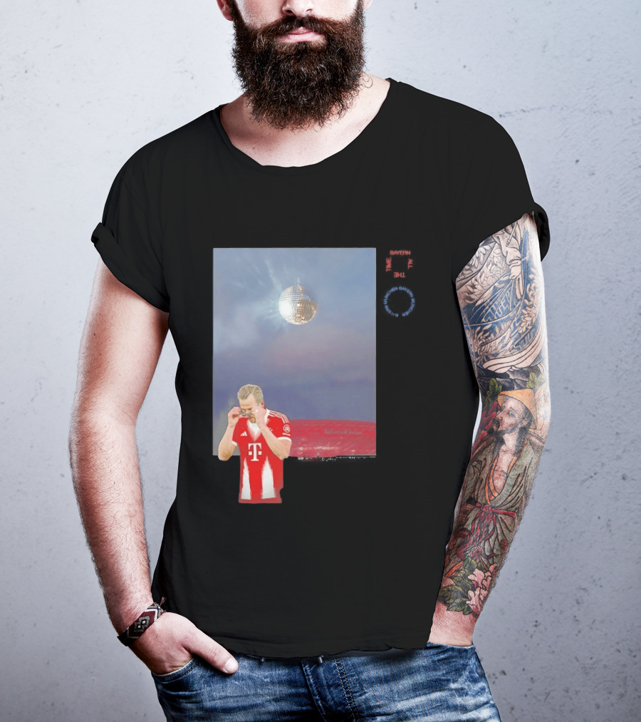 Harry Kane Bayern Munich Disco Ball Football T-Shirt