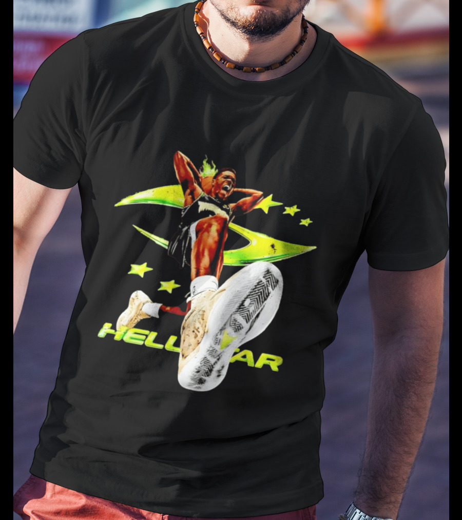 Hell Star Anthony Edwards Minnesota Timberwolves Dunk Flame T-Shirt