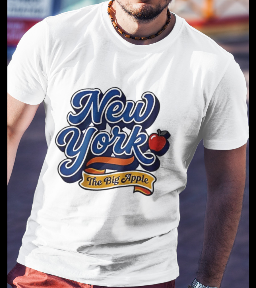 New York The Big Apple Classic Red Apple T-Shirt