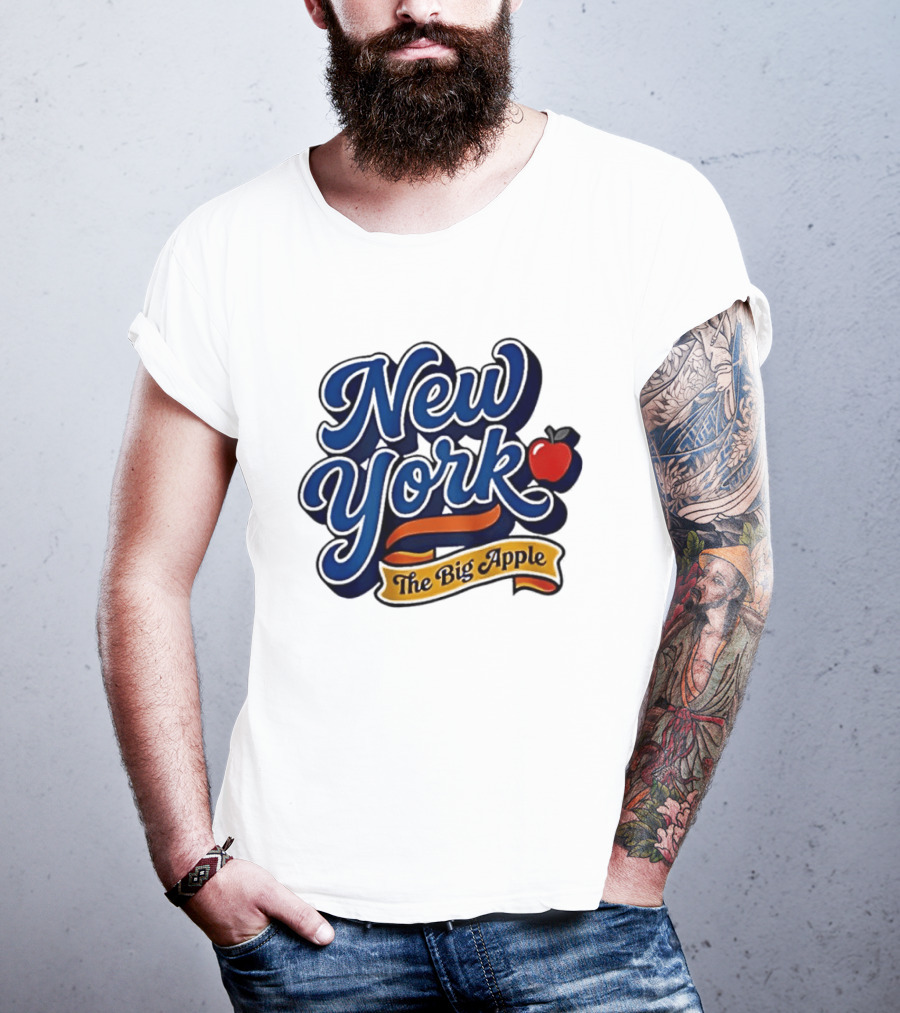 New York The Big Apple Classic Red Apple T-Shirt