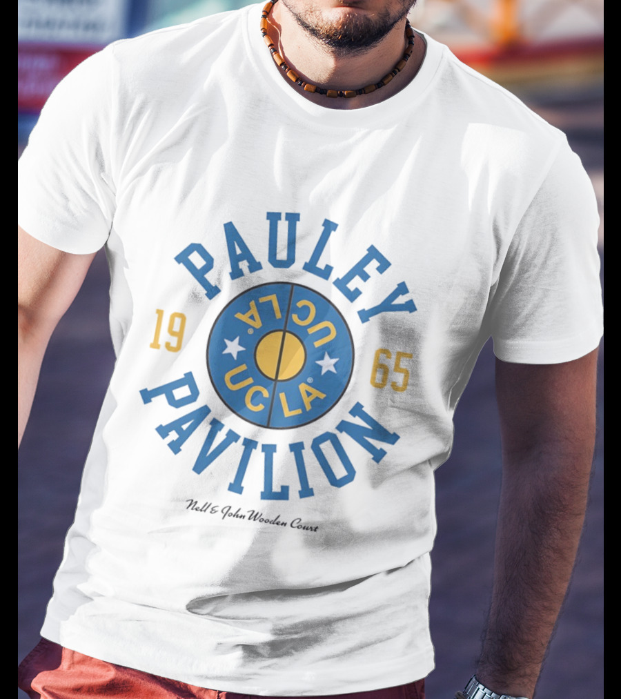 Pauley Pavilion UCLA 1965 Nell And John Wooden Court T-Shirt