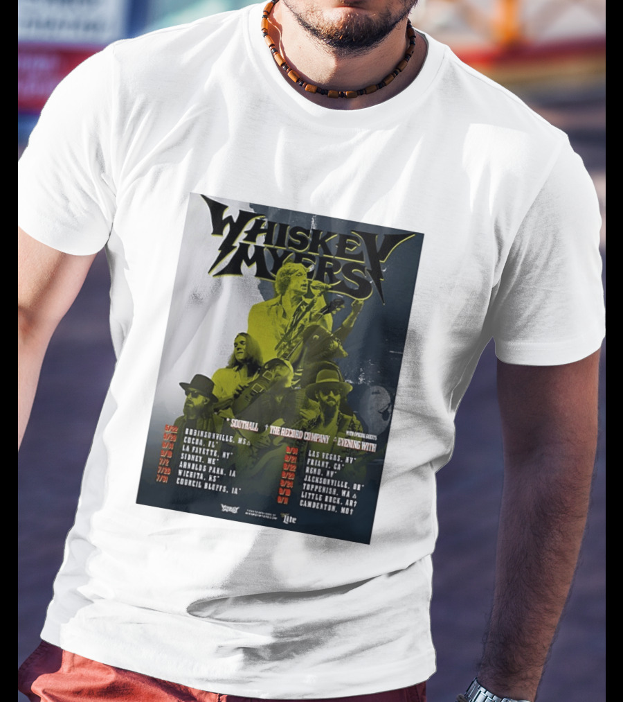 Whiskey Myers 2026 Tour North America Dates With Southall And The Record Company T-Shirt