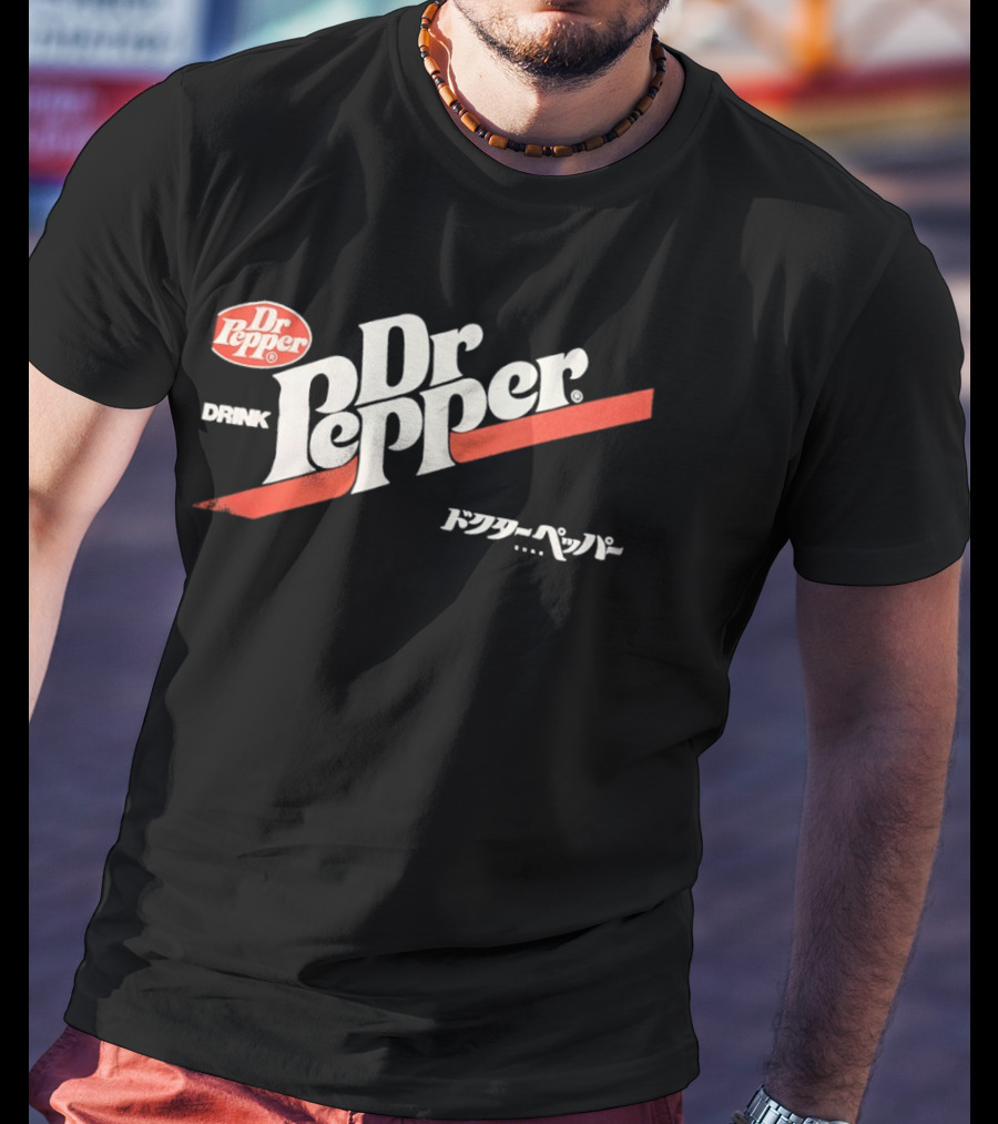 Dr Pepper Drink Japanese Katakana 70s T-Shirt