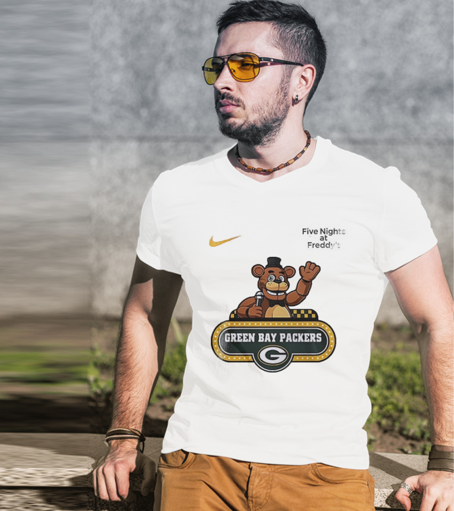 Green Bay Packers Freddy Fazbear T-Shirt