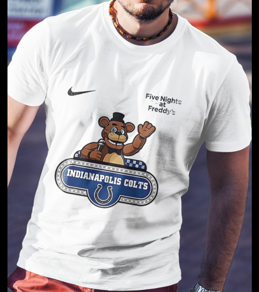 Nike Five Nights At Freddy's Indianapolis Colts Collaboration T-Shirt