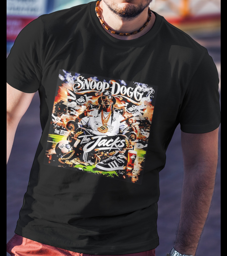 Snoop Dogg Swansea City AFC The Jacks Sneaker Soccer T-Shirt