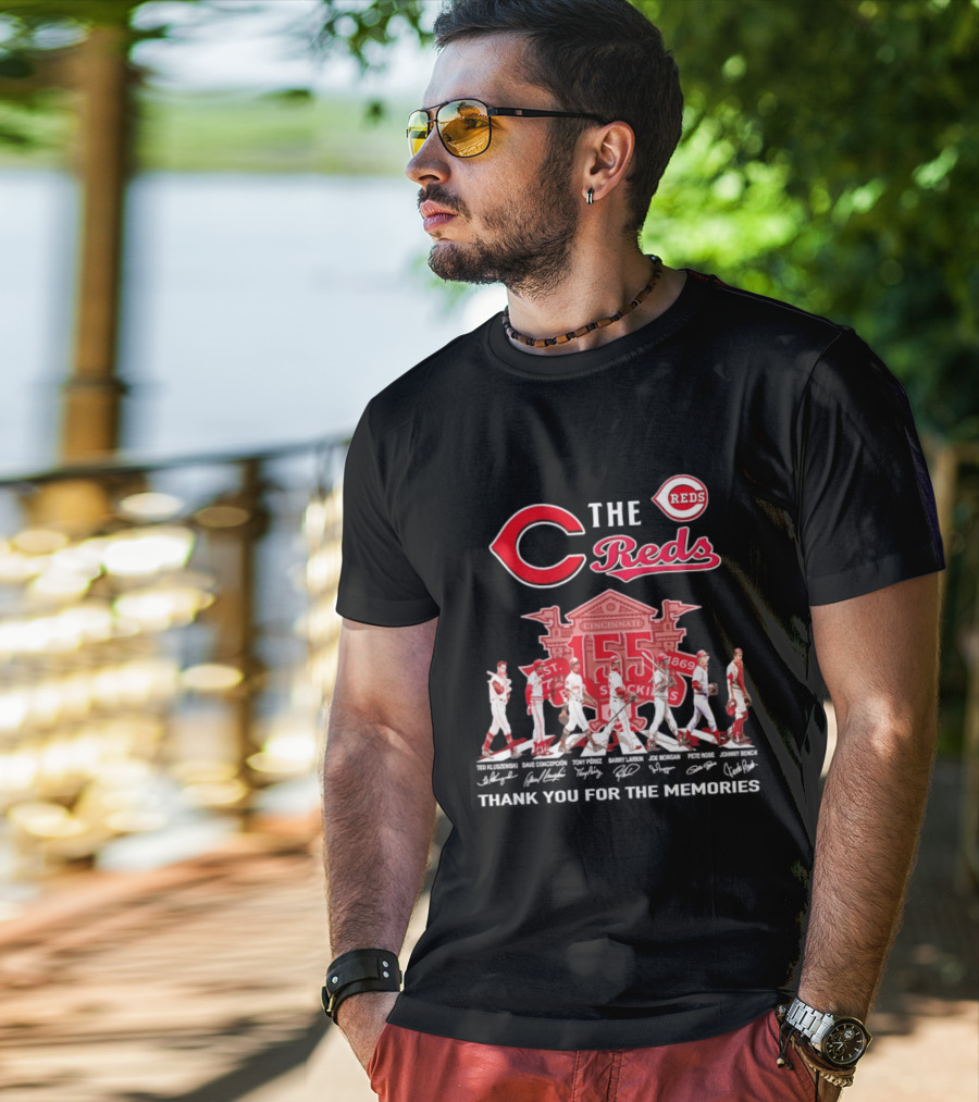 Cincinnati Reds Abbey Road 150th Anniversary Thank You For The Memories T-Shirt