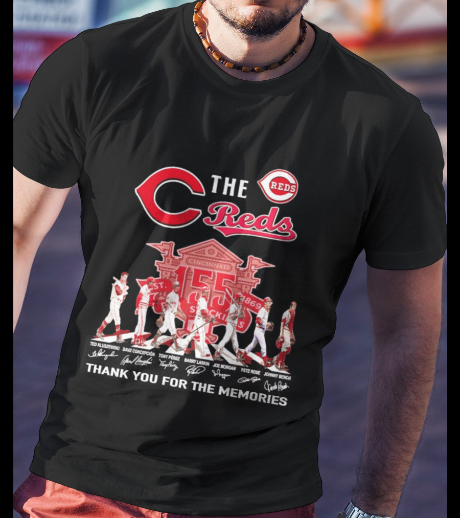 Cincinnati Reds Abbey Road 150th Anniversary Thank You For The Memories T-Shirt