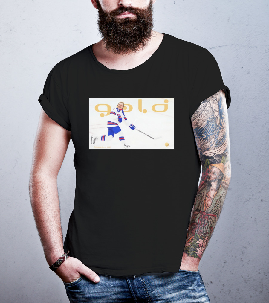 USA Hockey Jack Hughes Gold Medal 2026 Team Celebration T-Shirt
