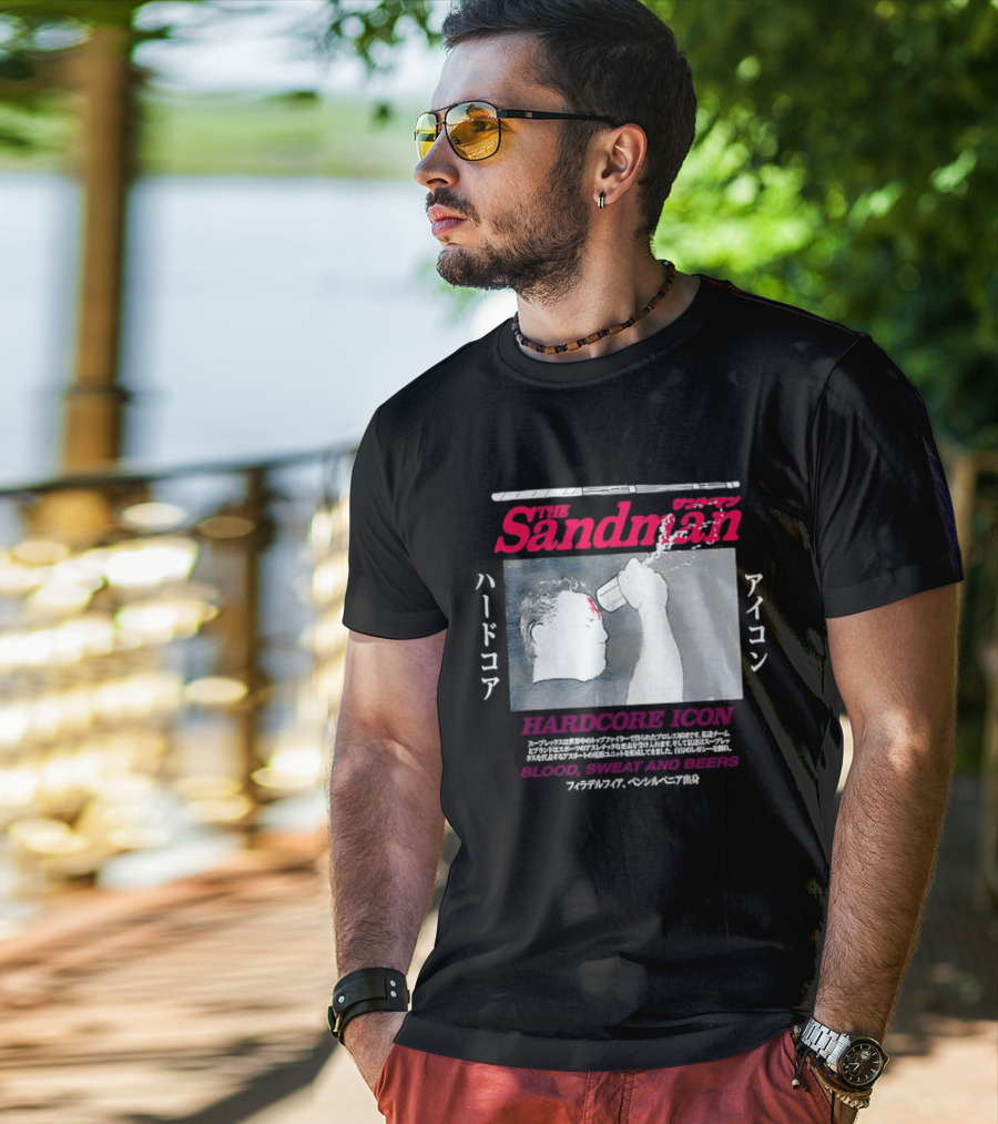 The Sandman Hardcore Icon Blood Sweat And Beers T-Shirt