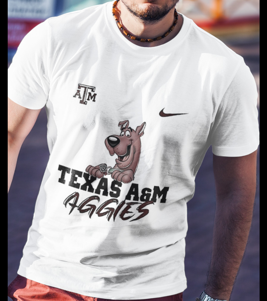 Texas A And M Aggies Scooby Doo Nike Collaboration T-Shirt