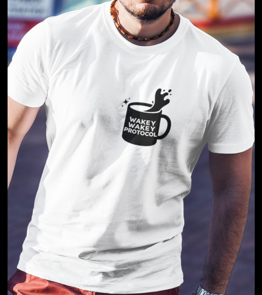 Wakey Wakey Protocol Coffee Spill Cup T-Shirt