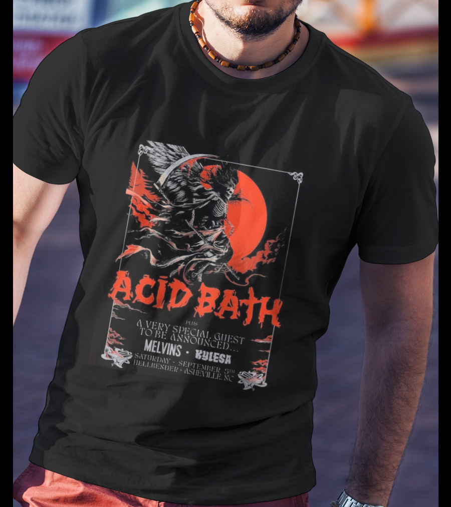 Acid Bath Hellbender Tour Asheville North Carolina September 5th 2026 T-Shirt