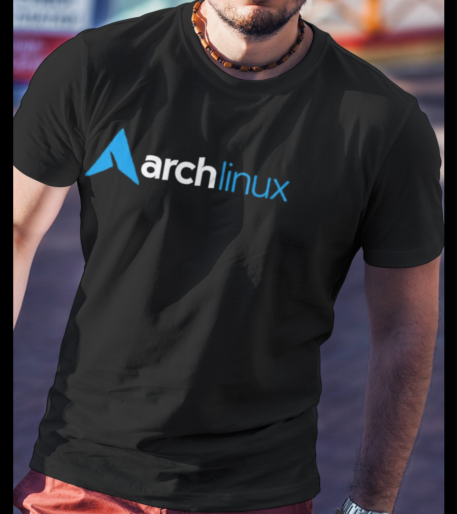 Archlinux Blue And White T-Shirt