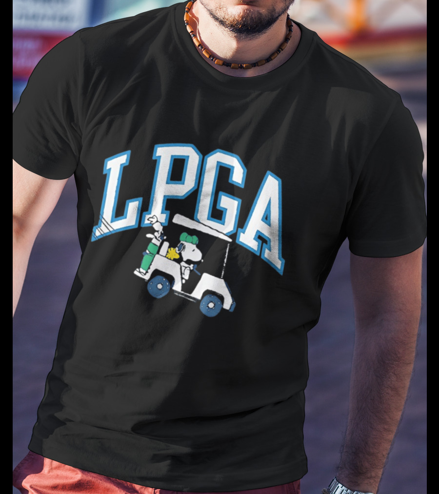 Snoopy Woodstock Golf Cart LPGA T-Shirt