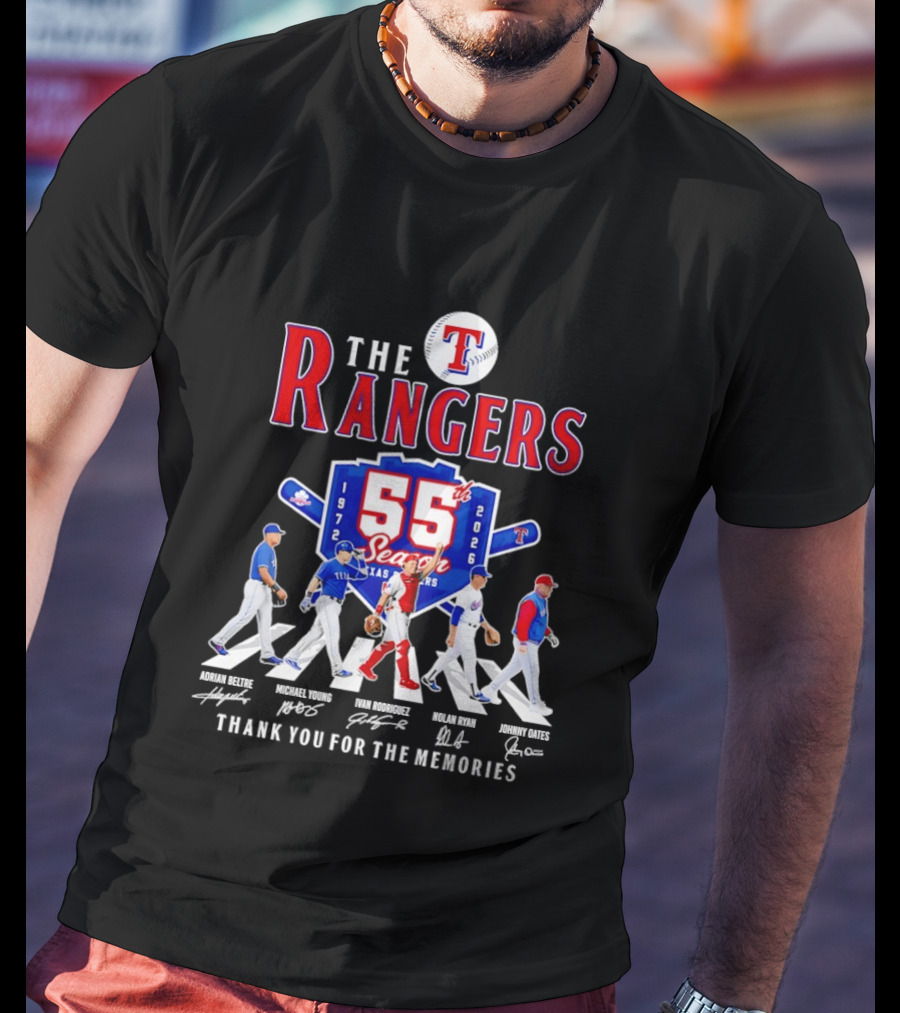 The Rangers 55th Season 1972 2026 Thank You For The Memories T-Shirt