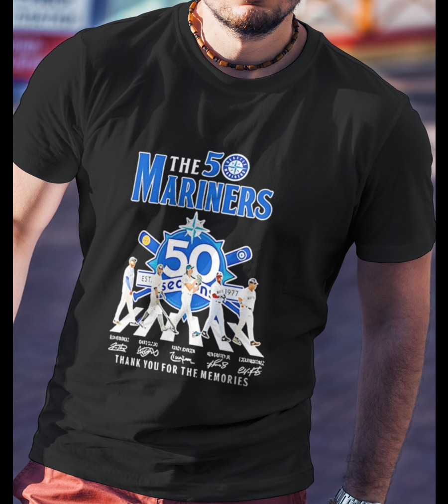 50 Seasons Seattle Mariners Thank You For The Memories 1977 2027 T-Shirt