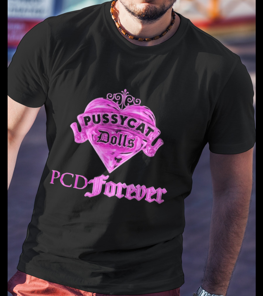 Pussycat Dolls PCD Forever Pink Heart T-Shirt