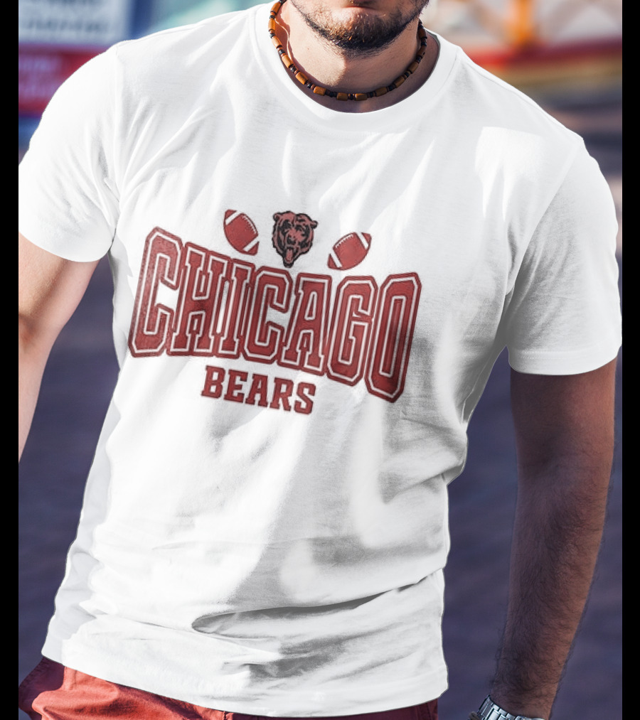 Chicago Bears My Heart Belongs Valentine's Day T-Shirt