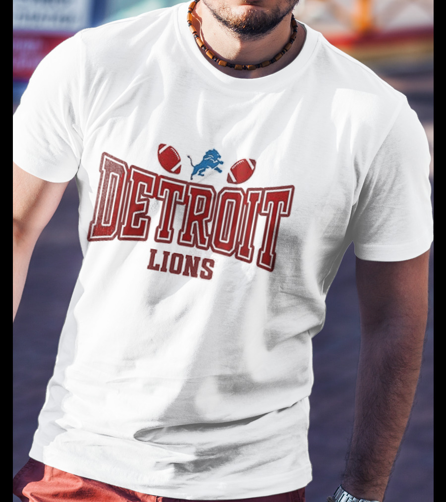Detroit Lions My Heart Belongs Valentine's Day T-Shirt