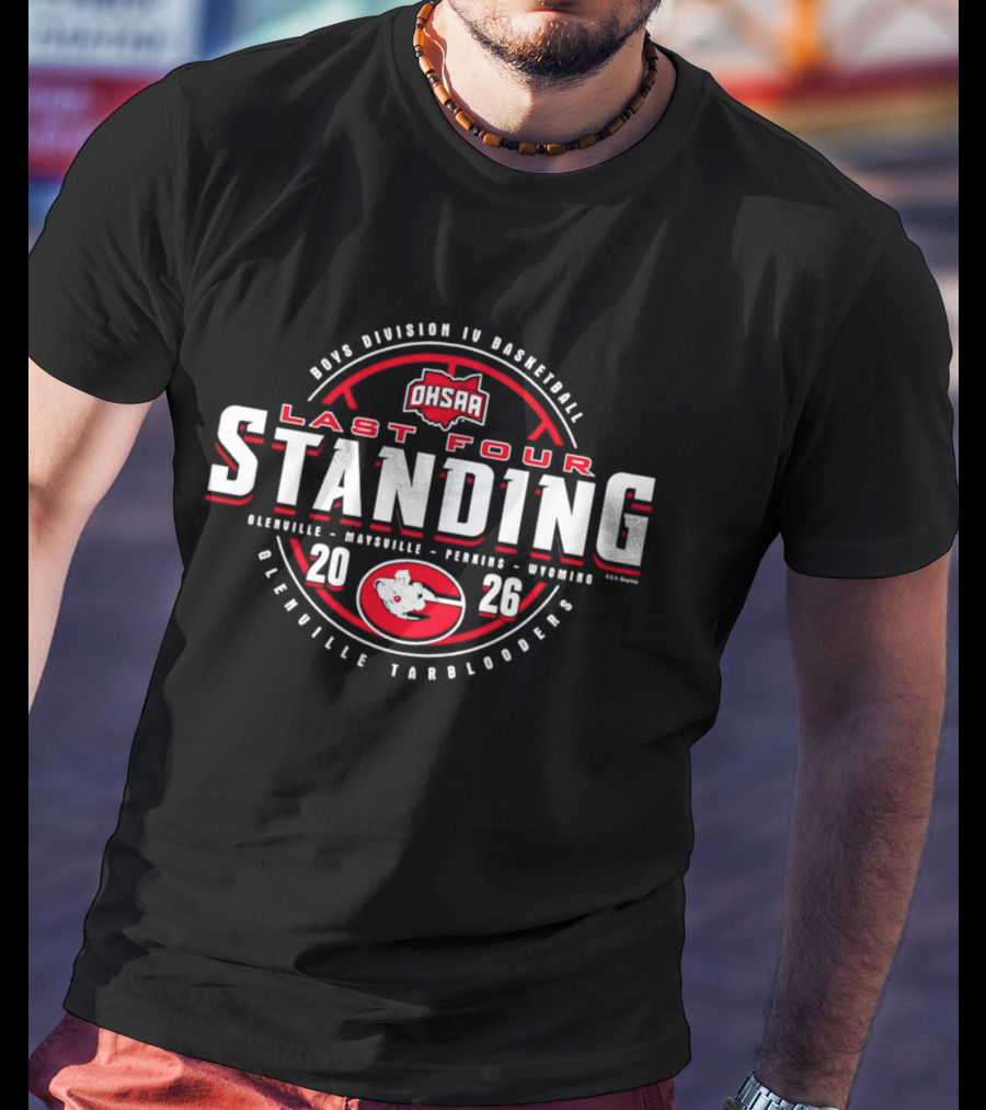 OHSAA Boys Division IV Basketball 2026 Last Four Standing Glenville Tarblooders T-Shirt