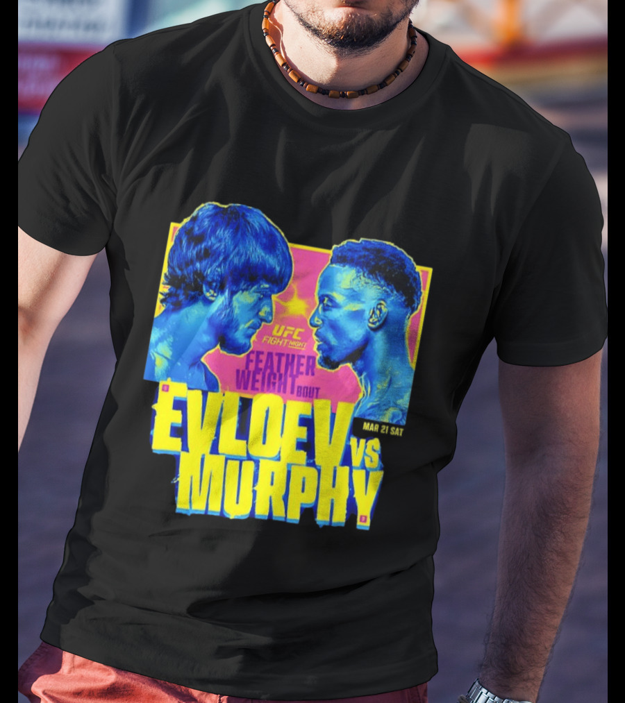 UFC Fight Night Featherweight Bout Evloev Vs Murphy 2026 Match Up T-Shirt