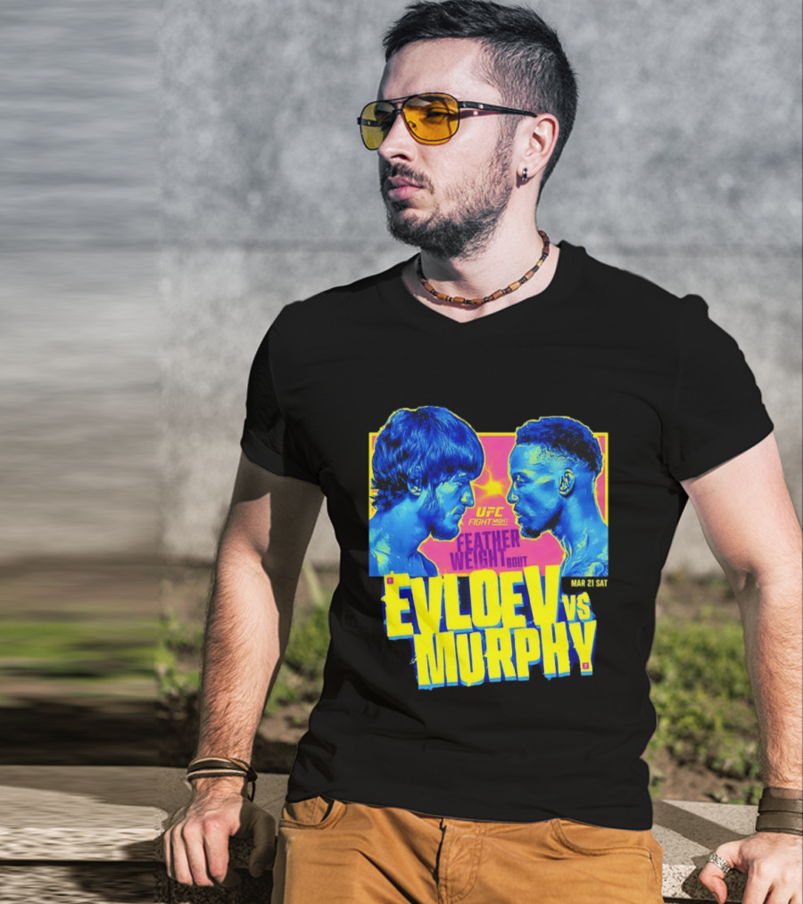 UFC Fight Night Featherweight Bout Evloev Vs Murphy 2026 Match Up T-Shirt