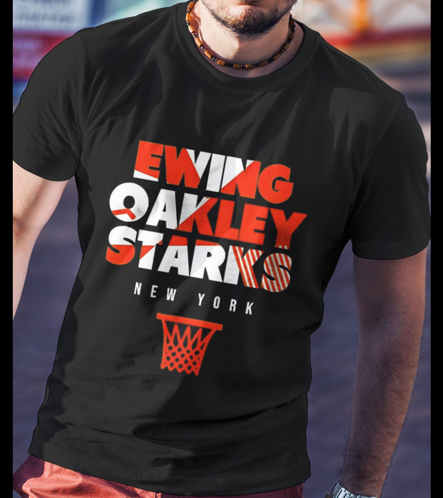 Ewing Oakley Starks New York Basketball Legacy T-Shirt