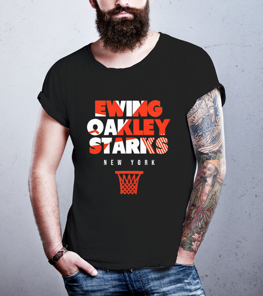 Ewing Oakley Starks New York Basketball Legacy T-Shirt
