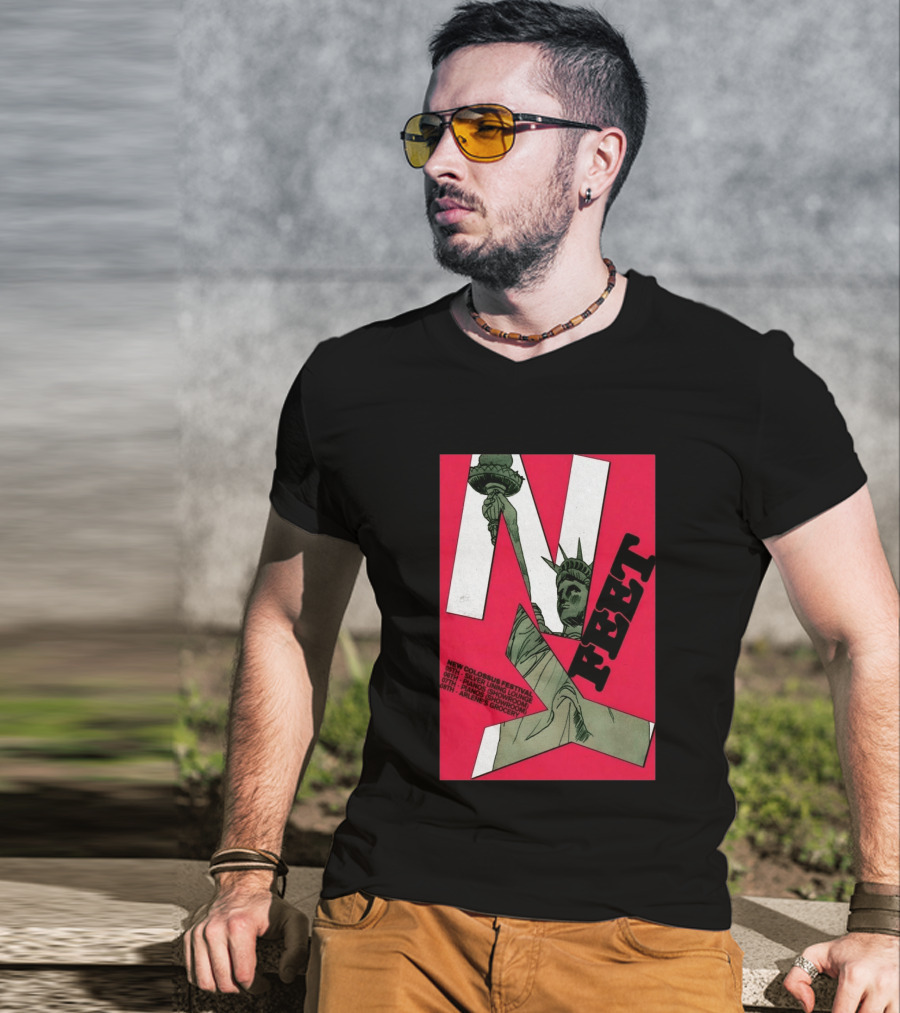 FEET New Colossus Festival 2026 Lady Liberty Statue Of Liberty Silvers Pianos Arlenes T-Shirt