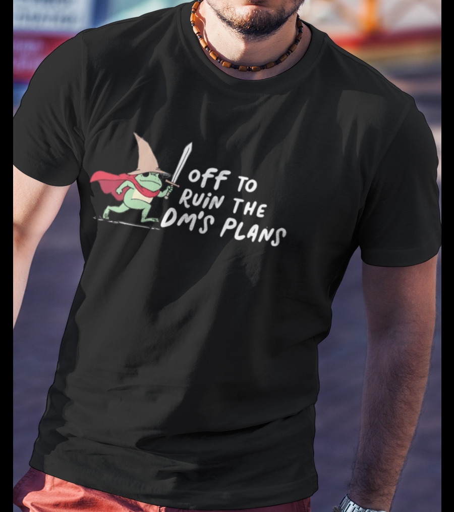 Frog Wizard With Sword Ready To Ruin DM's Plans T-Shirt