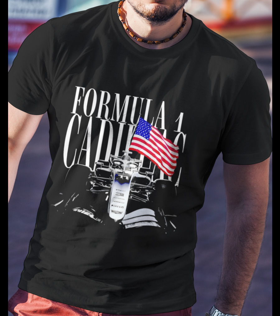Cadillac Formula One Racing American Flag 2026 T-Shirt