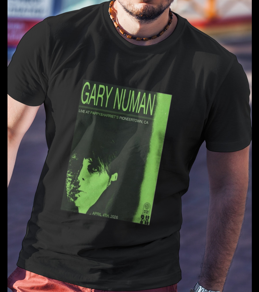 Gary Numan Live At Pappy & Harriet's Pioneertown CA April 4th 2026 T-Shirt