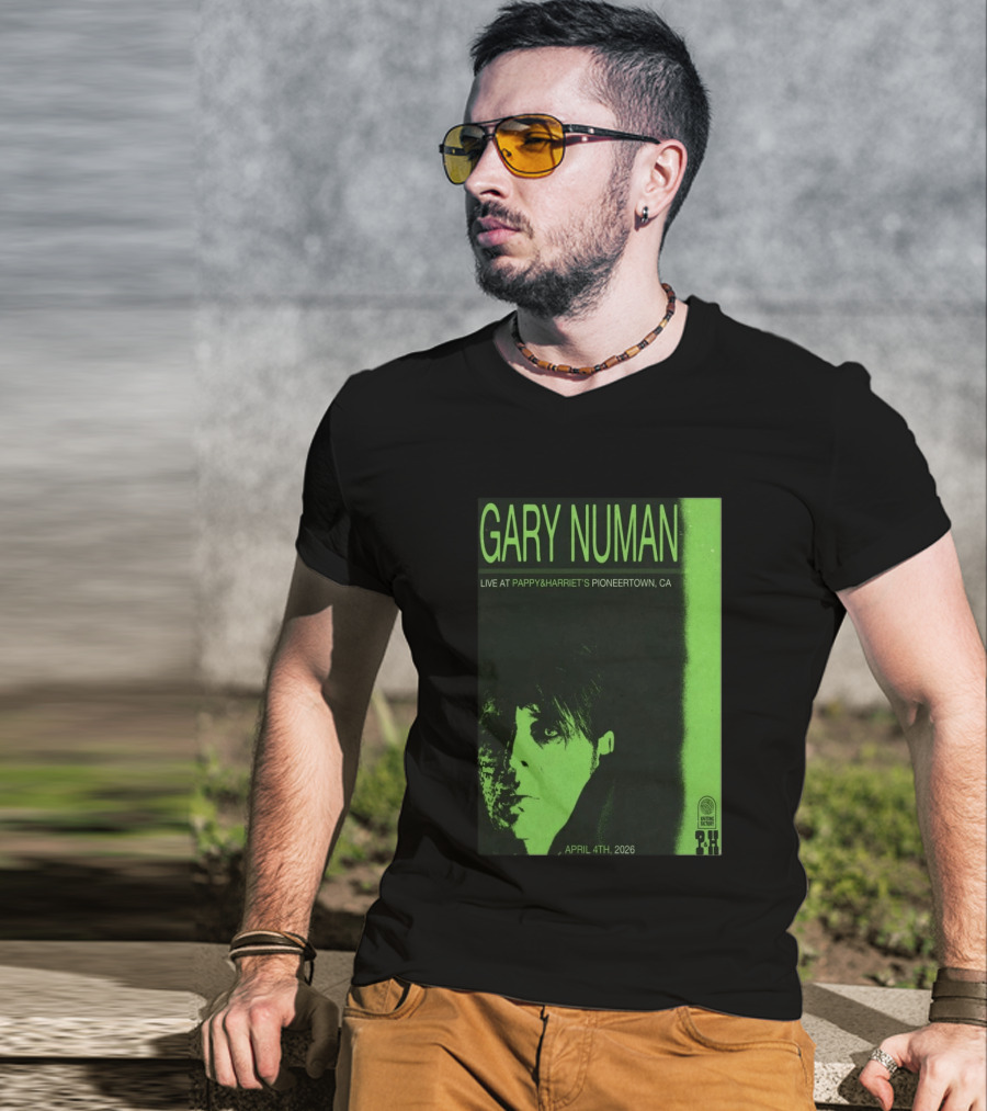 Gary Numan Live At Pappy & Harriet's Pioneertown CA April 4th 2026 T-Shirt
