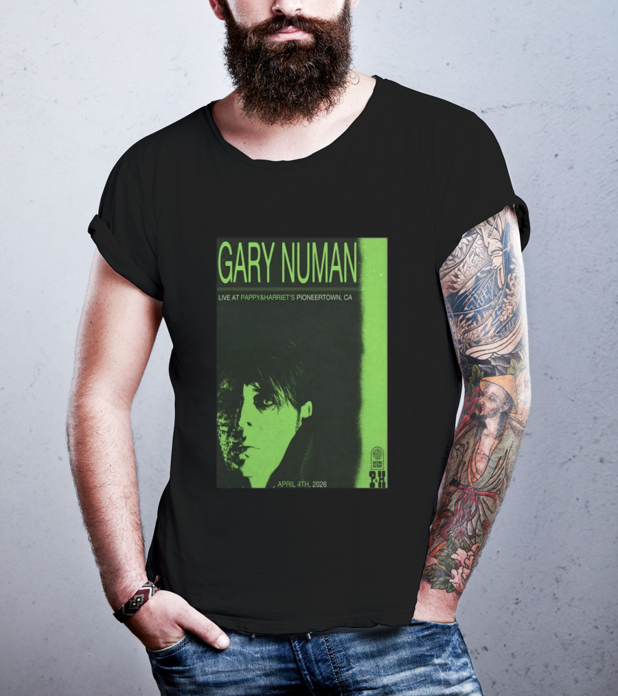 Gary Numan Live At Pappy & Harriet's Pioneertown CA April 4th 2026 T-Shirt