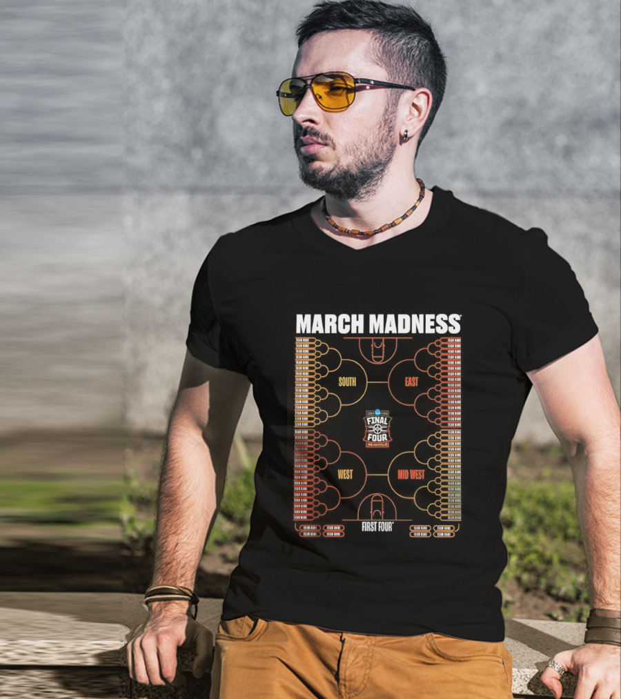 March Madness NCAA Men's Basketball Tournament 2026 Bracket Championship T-Shirt