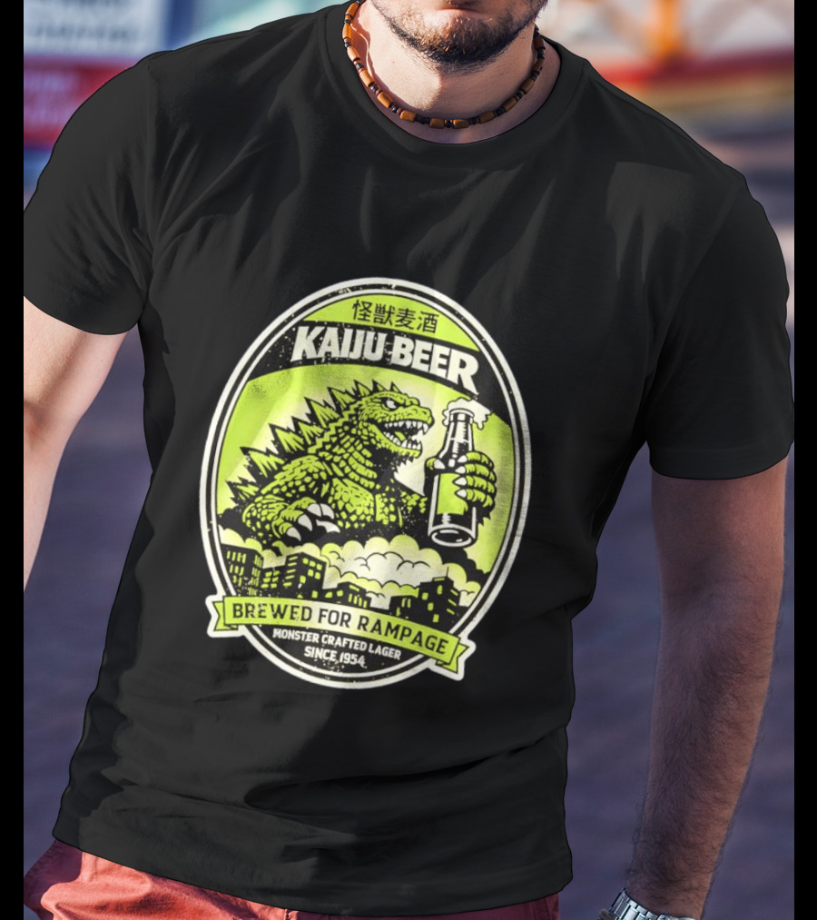 Kaiju Beer Brewed For Rampage Monster Crafted Lager Since 1954 T-Shirt