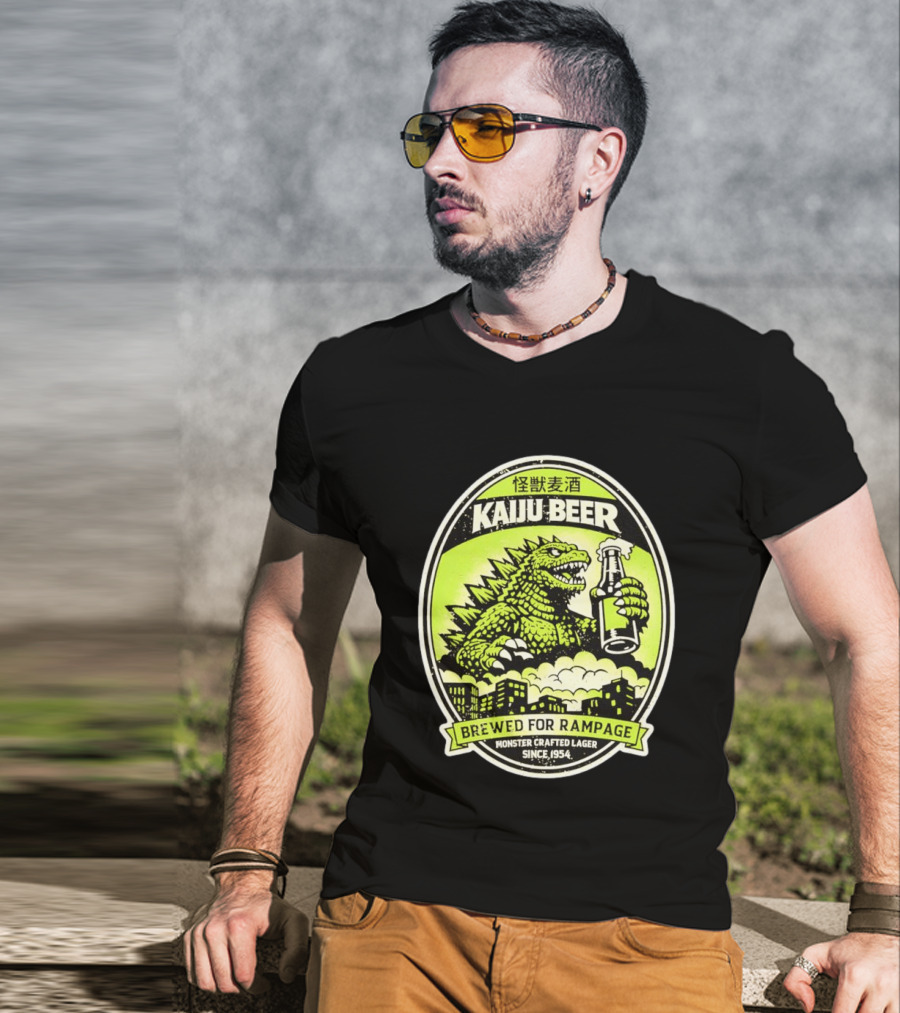 Kaiju Beer Brewed For Rampage Monster Crafted Lager Since 1954 T-Shirt