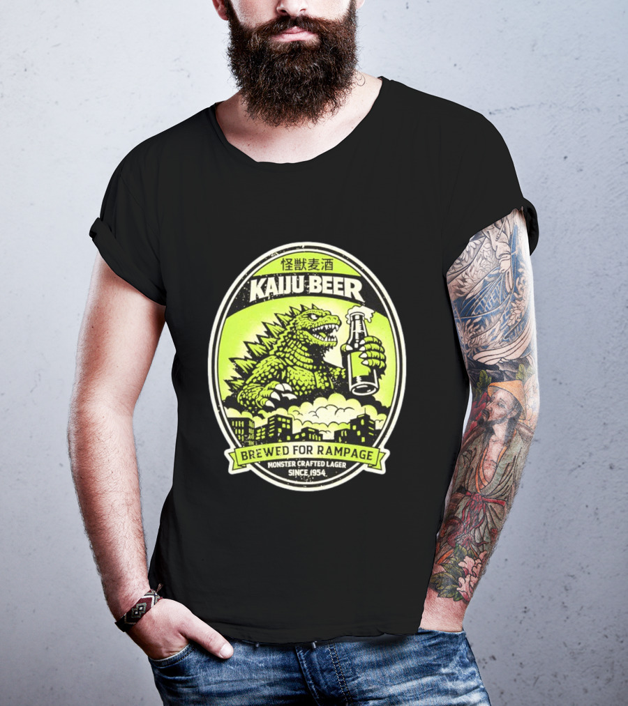 Kaiju Beer Brewed For Rampage Monster Crafted Lager Since 1954 T-Shirt