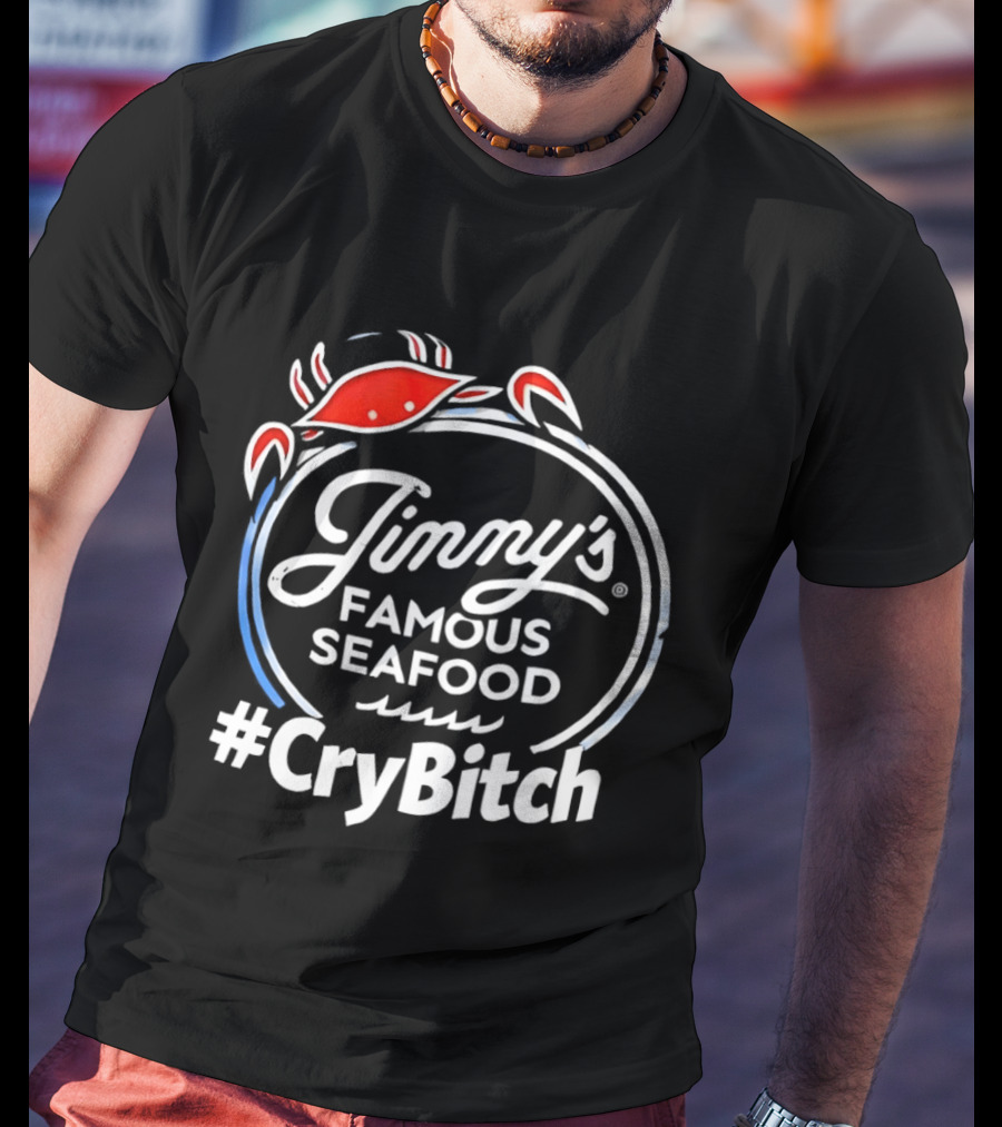Jinny's Famous Seafood Crab #CryBitch T-Shirt