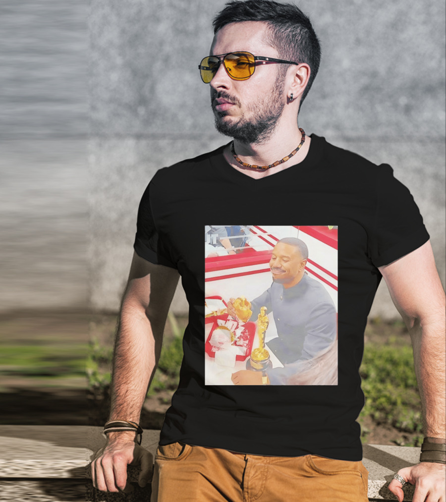 Michael B Jordan Burger Celebration Sinners 2026 Oscar T-Shirt