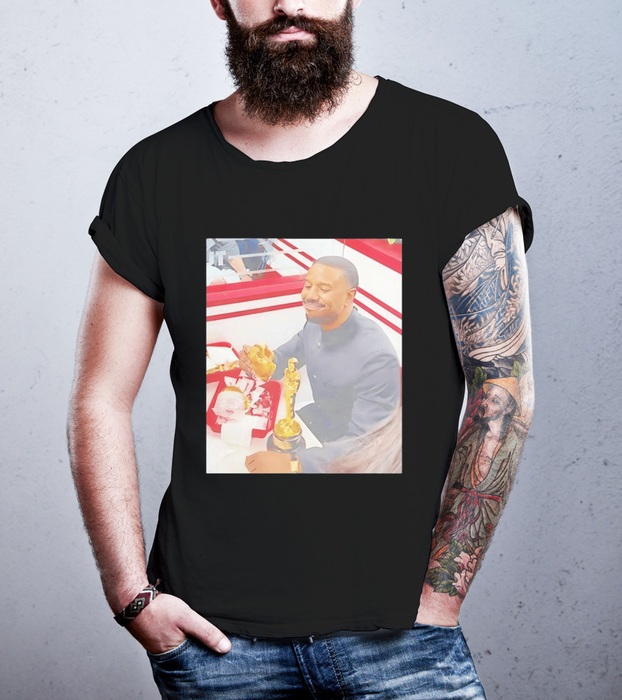 Michael B Jordan Burger Celebration Sinners 2026 Oscar T-Shirt
